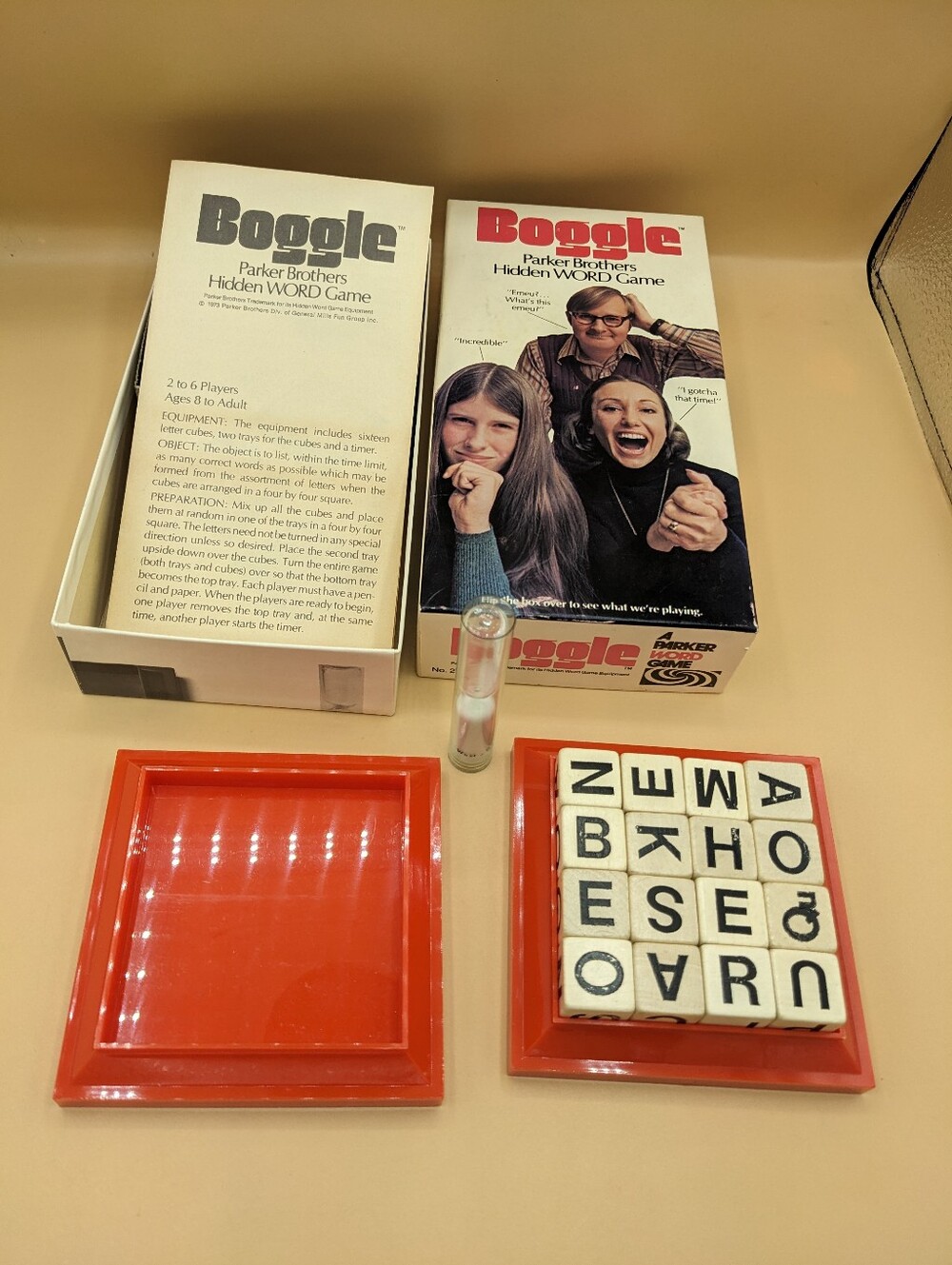 Boggle Parker Brothers Hidden Word Game Vintage 1973 Complete No 272 Ages 8+